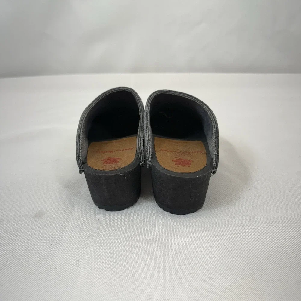 Hanna Andersson Toddler Clogs Black Patent Leather Snowflake EU 26 US 9.5-10‎